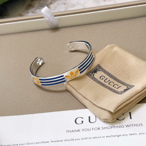 Gucci x Adidas Striped Cuff Bracelets