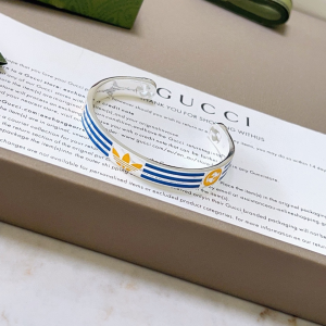 Gucci x Adidas Striped Cuff Bracelets