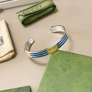 Gucci x Adidas Striped Cuff Bracelets