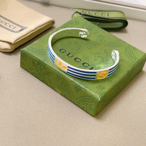 Gucci x Adidas Striped Cuff Bracelets