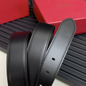 Cartier Leather Drive De Belt Black 35MM