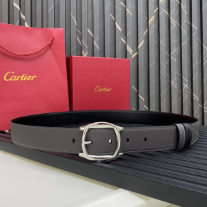 Cartier Calfskin Leather Drive De Belt Dark Brown 35MM Cartier Calfskin Leather Drive De Belt Dark Brown 35MM