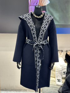 Hermes Hooded Reversible Wool Duffle Coat Hermes Hooded Reversible Wool Duffle Coat