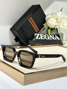 Zegna Square Luxury Eyewear Sunglasses EZ0214 Black Orange Zegna Square Luxury Eyewear Sunglasses EZ0214 Black Orange