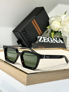 Zegna Square Luxury Eyewear Sunglasses EZ0214 Green Black Orange Zegna Square Luxury Eyewear Sunglasses EZ0214 Green Black Orange