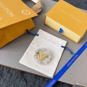 Louis Vuitton V For Vuitton Brooch