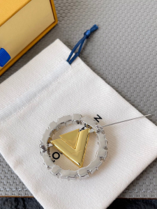 Louis Vuitton V For Vuitton Brooch