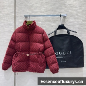 Gucci GG Canvas Bomber Jacket Red