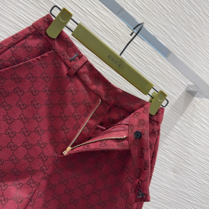 Gucci GG Canvas Shorts Red