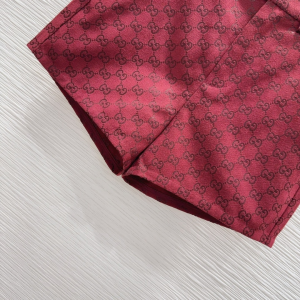 Gucci GG Canvas Shorts Red