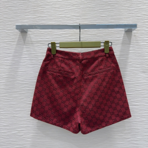 Gucci GG Canvas Shorts Red