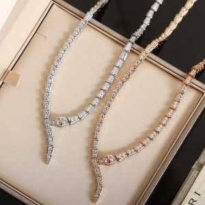 Bvlgari Bulgari Serpenti Viper Full Pave Diamonds Necklaces Bvlgari Bulgari Serpenti Viper Full Pave Diamonds Necklaces