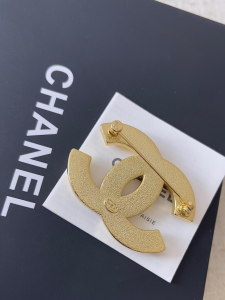 Chanel Crystal CC Logo Brooch