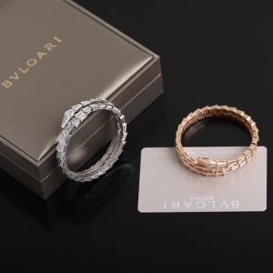 Bvlgari Bulgari Serpenti Viper Two Coil Bracelet with Diamonds Bvlgari Bulgari Serpenti Viper Two Coil Bracelet with Diamonds