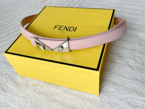Fendi Monster Bag Bugs Eye Pink Leather Belt 20MM Fendi Monster Bag Bugs Eye Pink Leather Belt 20MM