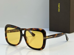 Tom Ford Lorelai Square Luxury Eyewear Sunglasses TF1156 Yellow Brown Tom Ford Lorelai Square Luxury Eyewear Sunglasses TF1156 Yellow Brown