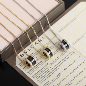 Bvlgari Bulgari Bzero1 Pendant Necklaces Black Bvlgari Bulgari Bzero1 Pendant Necklaces Black