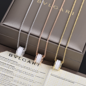 Bvlgari Bulgari Bzero1 Pendant Necklaces White Bvlgari Bulgari Bzero1 Pendant Necklaces White