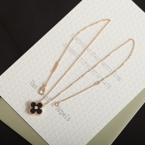 Van Cleef Arpels Vintage Alhambra Pendant Necklaces Black Van Cleef Arpels Vintage Alhambra Pendant Necklaces Black