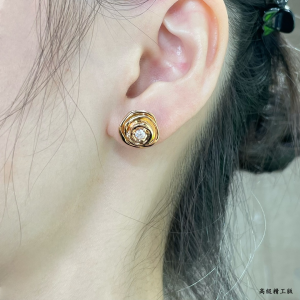 Dior Small Rose Dior Couture Earrings