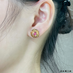 Dior Small Rose Dior Couture Earrings