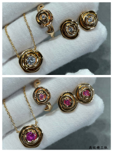 Dior Small Rose Dior Couture Earrings