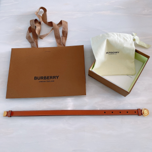 Burberry TB Brown Leather Belt 20MM