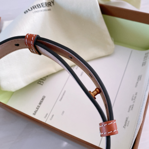 Burberry TB Brown Leather Belt 20MM