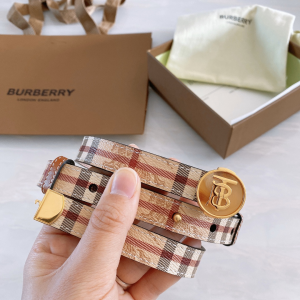 Burberry TB Vintage Check Belt 20MM