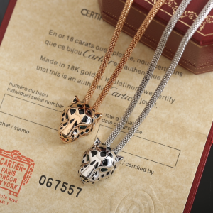 Cartier Panthere Double Chain Necklaces