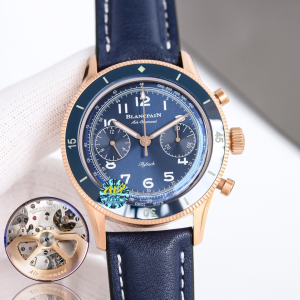 Blancpain air command chronograph automatic blue dial mens watch Blancpain air command chronograph automatic blue dial mens watch