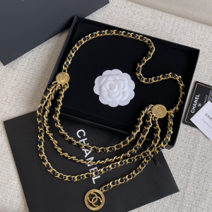 Chanel Chain and Leather Belt