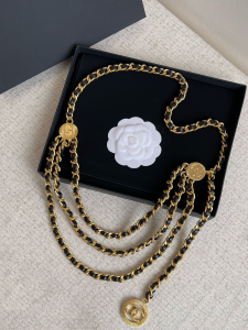 Chanel Chain and Leather Belt