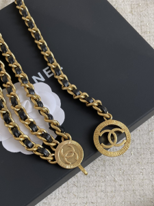 Chanel Chain and Leather Belt