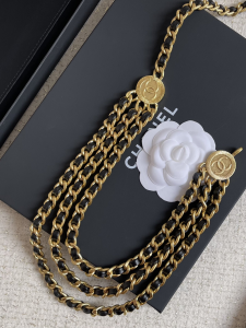 Chanel Chain and Leather Belt