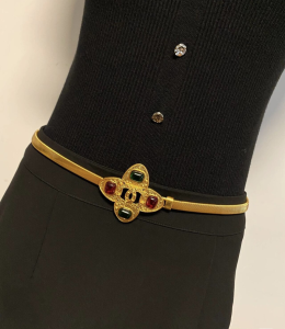 Chanel Gold CC Logo Belt