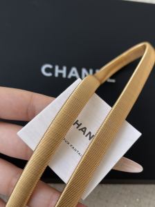 Chanel Gold CC Logo Belt