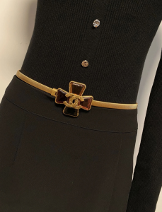 Chanel Vintage Gold CC Logo Belt