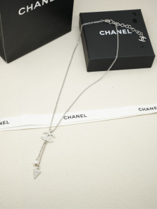 Chanel Crystals CC Pendant Necklaces