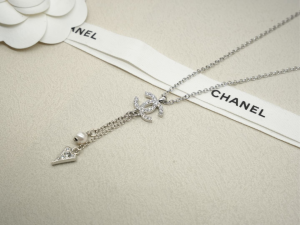 Chanel Crystals CC Pendant Necklaces