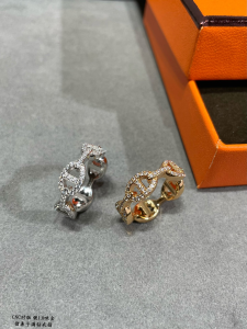 HERMES Chaine dancre Enchainee Diamond Rings
