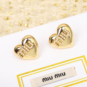 Miu Miu Heart Earrings