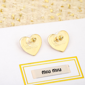 Miu Miu Heart Earrings