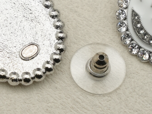 Chanel CC Logo Crystals Oval Earrings