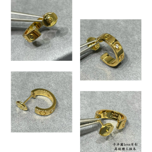 Cartier Love Diamond Hoop Earrings