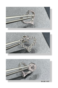 Tiffany Heart Diamond Stud Earrings