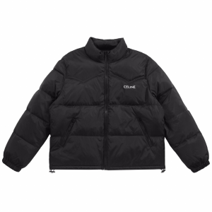 Celine Homme Logo Print Shell Down Jacket Black Celine Homme Logo Print Shell Down Jacket Black