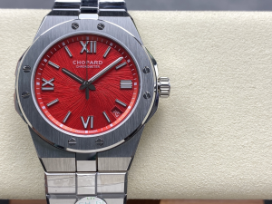 Chopard Alpine Eagle Titanium Bracelet Watch Red Chopard Alpine Eagle Titanium Bracelet Watch Red