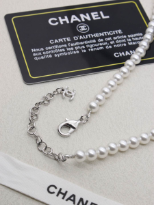 Chanel CC Logo Pearls Long Necklaces