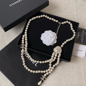 Chanel Crystals CC Heart Pearls Belt